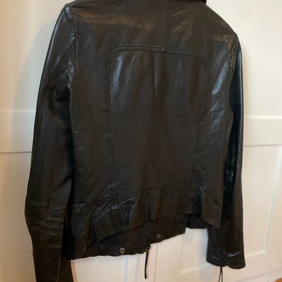 Genuine Leather TNT "June" Motorcyle Bomber Jacket - Picture 2 of 6